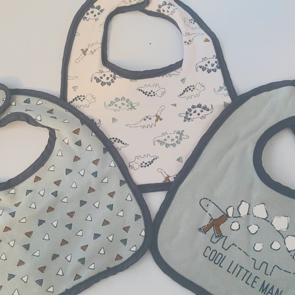 3 boys bibs